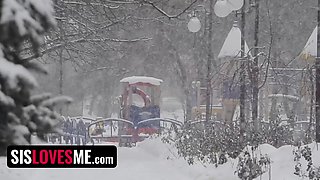 Step sisters ask me which ass is better - first ever threeway with step sister Scarlett Hampton & Emma Sirus