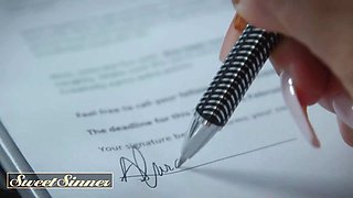 Saucy sinner - thick blonda smashes her sonny and sucks his cock after a calming yoga lesson