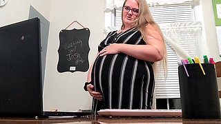 Your Teacher Gives You JOI in Her Office and Reveals That You Got Her Pregnant!