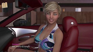 Naughty senior with a big donk in an erotic visual novel