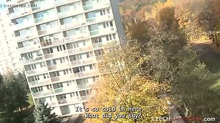 Slim Blonde Fucks Boyfriend Hard in Bedroom - Blowjob & Cumshot