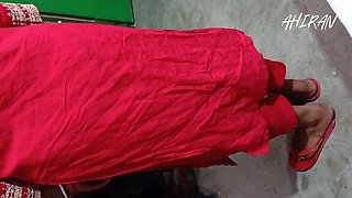 Young Stepbrother Wife Washing Clothes and Reviews Her Tight Pussy and Ass