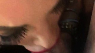 Mexicana blowjob with her big boobs