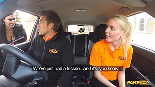 Jasmine Jae and Lexi Lou get their pussy licked in Fake Driving School