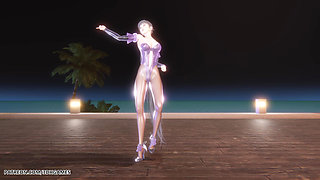 [mmd] Le Sserafim - Smart Eve Sexy Striptease Star Blade Hentai Uncensored 4K 60fps