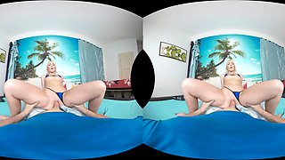 Blonde Teen Tempts with Wild POV Passion