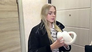 Blonde Teen Arisha Mills Gets Divorced for Sex - POV Blowjob & Doggy Style in HD