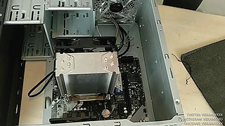Hot Nerd Builds Her First Pc Topless