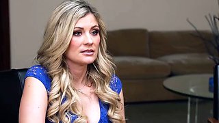 Busty milf called in after the principal found smut