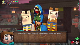 Alex Sucks Steve Through a Gloryhole! Sloppy Blowjob Hornycraft Minecraft Parody