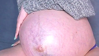 Huge Pregnant Belly Admiration