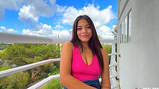 Kate's luscious Latina curves get pounded outdoors