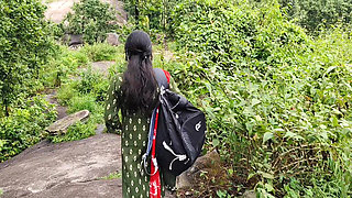 College Girl Came to Roam with Your Boyfriend - Told the Clan to Go to College - Outdoor Forest Village Bhabhi Sex Full Night.