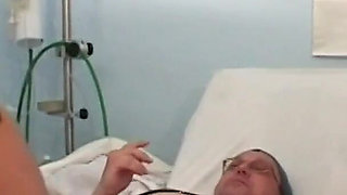 Doctor piss - young lady Renata Black gets her mouth filled with doctor's urine