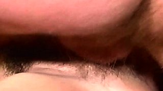 A Hairy Pussied Brunette MILF Fucked In The Couch