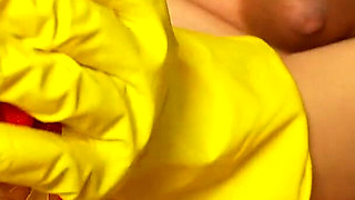A Pregnant Indian Stepsister Sniffs Her Red Panties and Sneezes on Them, Which Turns Her on and She Masturbates Because