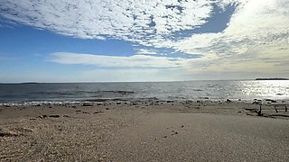 I did a delicious squirt on a deserted paradise beach