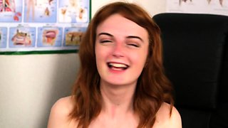 Small titted teen from EU masturbating