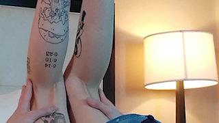 Eating Petite Tatted Teen's Pussy - Compilation 1