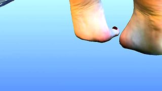 Foot fetish Handjob POV