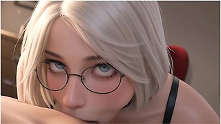 Car Toon - Ai Generated - Short Hair Cutie Gets Fucked Hard Pov