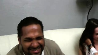 Young French Brunette Eve's Hardcore Casting in Toulouse