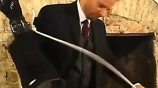 Hogtied Lady with Clit Piercings Gets Anal Toy Domination