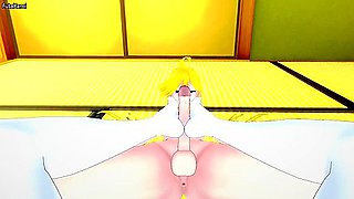 Car Toon In Giving Futanari Panty Anarchy From Panty And Stocking A Footjob!