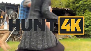 Hunt4k. hunter enjoyed the outdoor xxx with a hot brunette lady