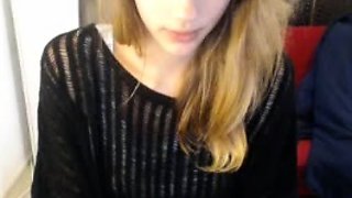 Close up with teen pussy pleased with dildo and vibrator