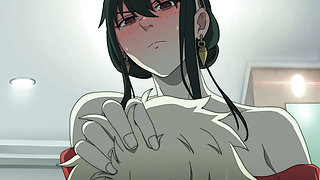 A best main charector yor and loid made for each other having enjoyment