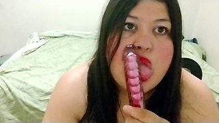 Plus-size, female masturbation, rectal