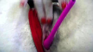 Busty brunette with big boobs rides cock