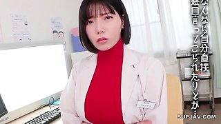 Busty Japanese uses her big boobs