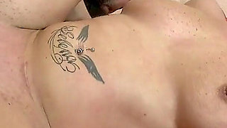 Brunette Slut Gets Pounded in Every Hole and Covered in Cum