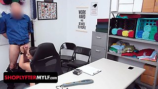 Shoplyfter mylf - wondrous cougar pounded in front of husband after getting caught stealing in shopping mall