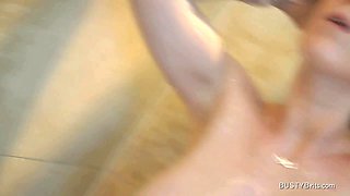 Wet Monster Tits on Summer Jay - Shower Masturbation - Homemade