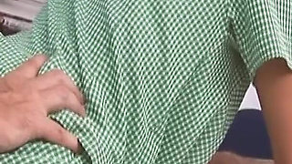 Hot Shop Threesomes Scene 1: Two Horny Shop Assistants Having Sex Together with a Customer in the Shop