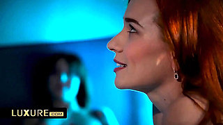 Hot Wife Threesome with Redhead Clemence - FFM Blowjob & Doggy Style