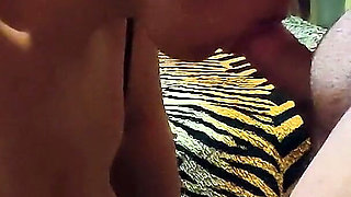 Busty MILF Sucking It All and Taking Cum in Her Mouth