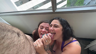 Foursome with 2 Tatted Babes, BBC and Bwc!