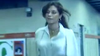 sexy vintage brunette voyeur action subway movie 80s