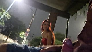 I risked masturbating at the bus stop next to a beautiful redhead2