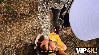 Vip4k. got her a cute suggest and fucked her in the woods