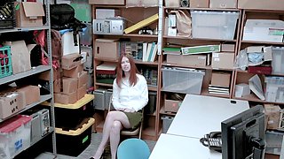 White Chad & Pepper Hart: Natural Tits Office Couple