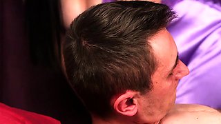 Stunning CFNM babes wanking a guy