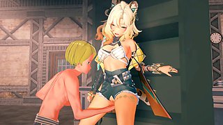 【Genshin Impact Character Xilonen】3D animated hentai with fingering, handjob, blowjob, and sex scenes