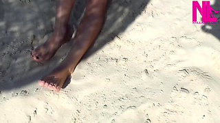 Me Being Tickled on My Feet on the Beach