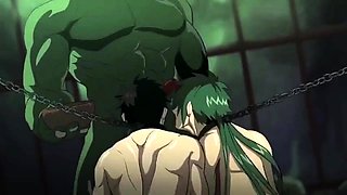 Hentai chick enjoys anal sex at the gym