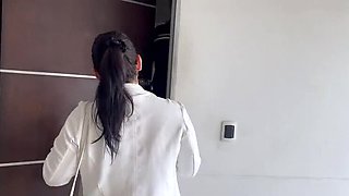 Real Estate Agent Fucks Client in House Showing - Amateur Colombian MILF Creampie Squirting POV